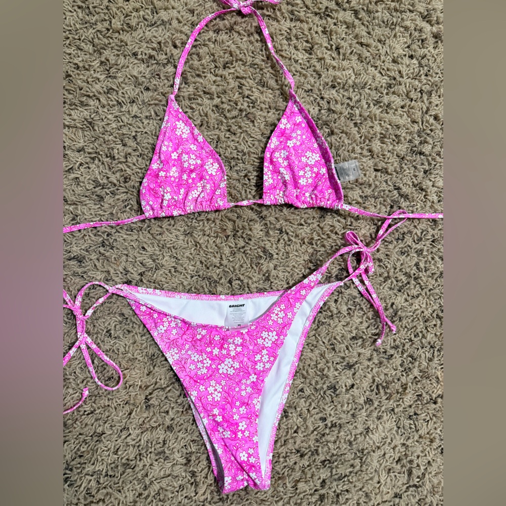 Floral Pink Bikini Set - Bright Swimwear